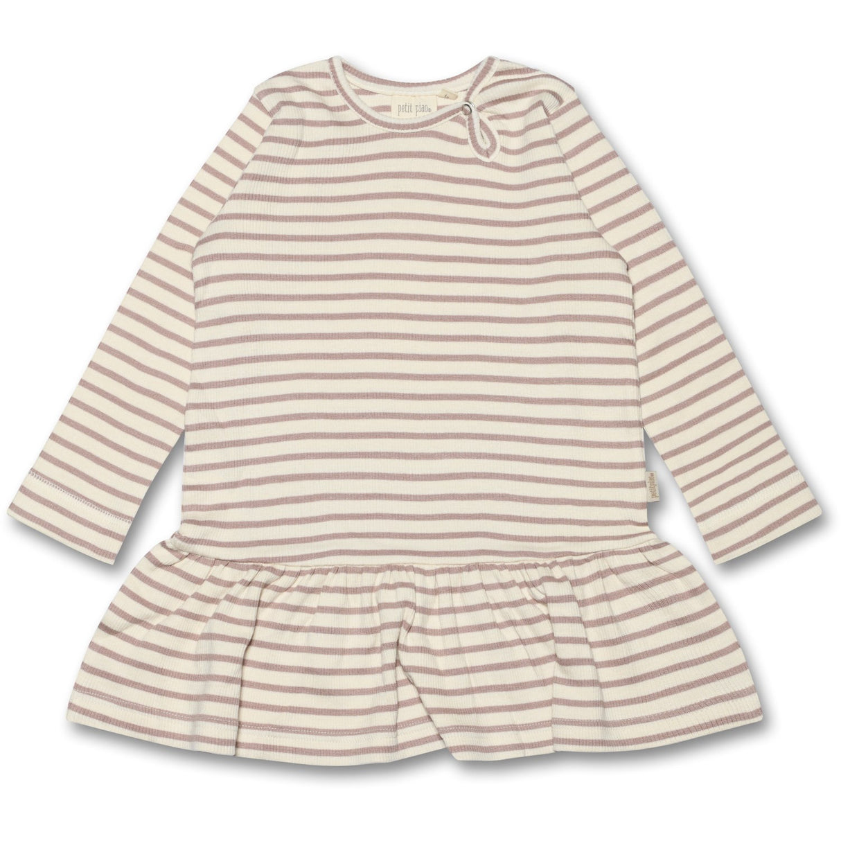 Petit Piao Rose Fawn Kjole Modal Striped