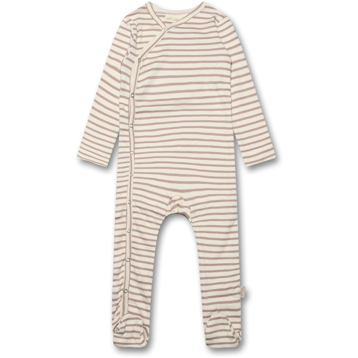 Petit Piao Rose Fawn Jumpsuit Fold Modal Striped