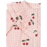 Konges Sløjd Cherry Check Kim Frill Bluse GOTS