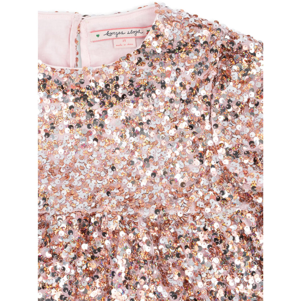 Konges Sløjd Grey/Rosa Lila Sequins Kjole