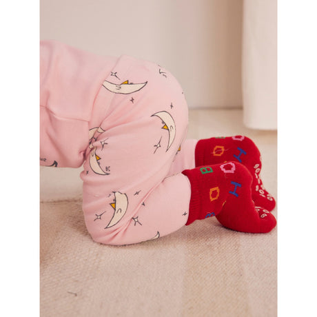 Bobo Choses Light Pink Beneath The Moon Leggings 2