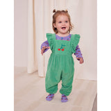 Bobo Choses Green Cherry Micro Corduroy Overall 3