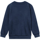 Les Deux Kids Dark Navy/Ivory Encore Bouclé Sweatshirt Kids