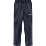 Les Deux Kids Dark Navy/Light Ivory Striped Ballier Pinstripe Track Pants Kids