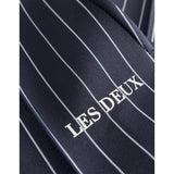 Les Deux Kids Dark Navy/Light Ivory Striped Ballier Pinstripe Track Pants Kids 3