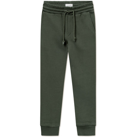 Les Deux Kids Forest Green/Ivory Encore Boucle Sweatpants Kids