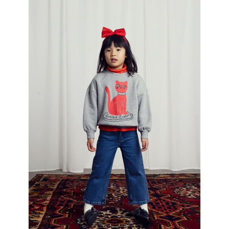 Mini Rodini Grey melange Cat Sp Sweatshirt 2