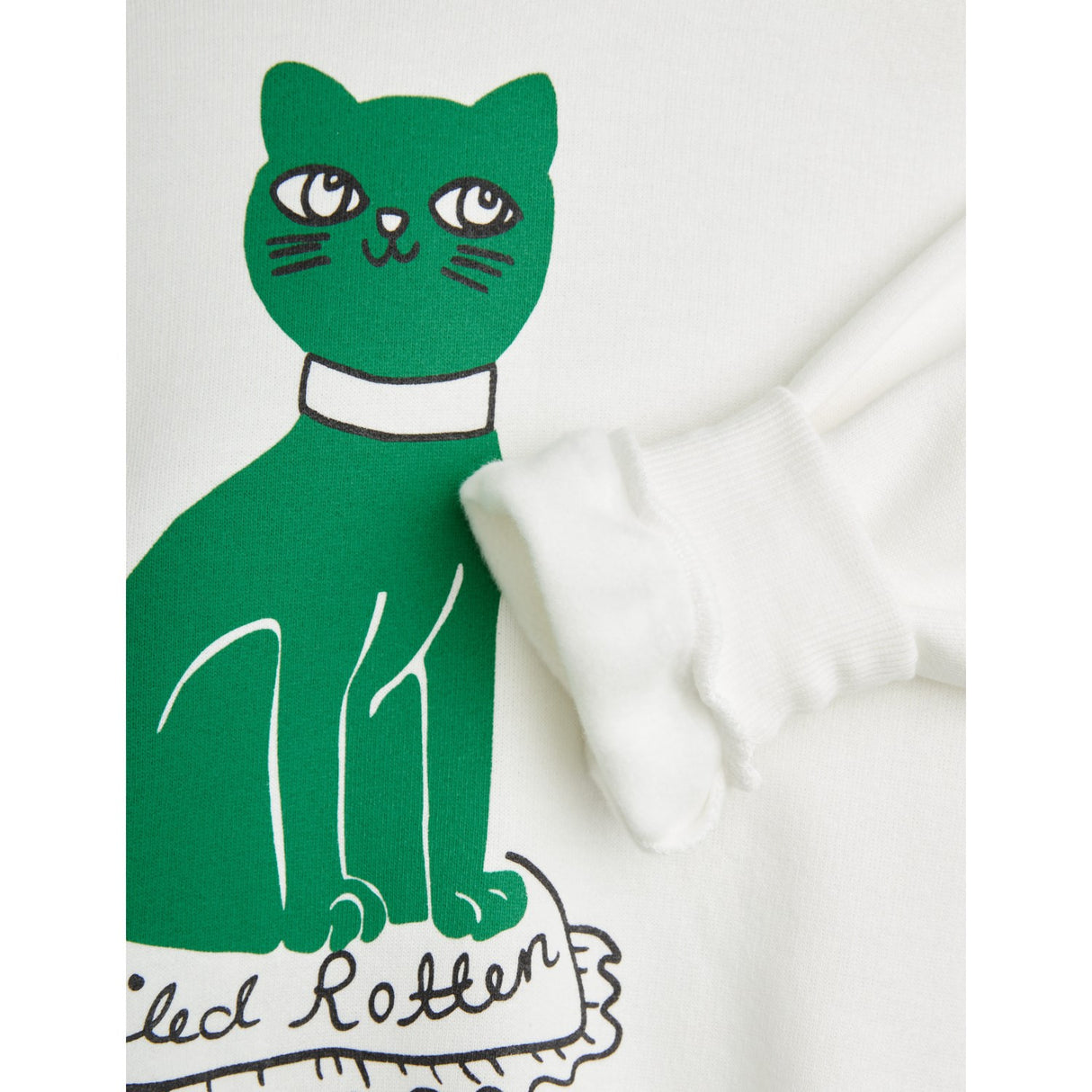 Mini Rodini White Cat Sp Sweatshirt 3