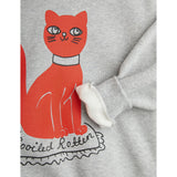 Mini Rodini Grey melange Cat Sp Sweatshirt 6