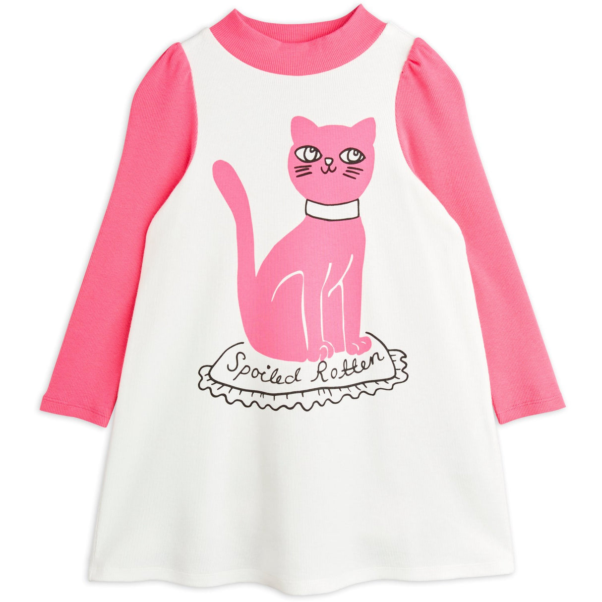 Mini Rodini White Cat Sp Dress