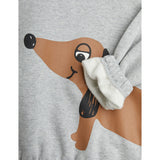 Mini Rodini Grey melange Dog Sp Sweatshirt 2