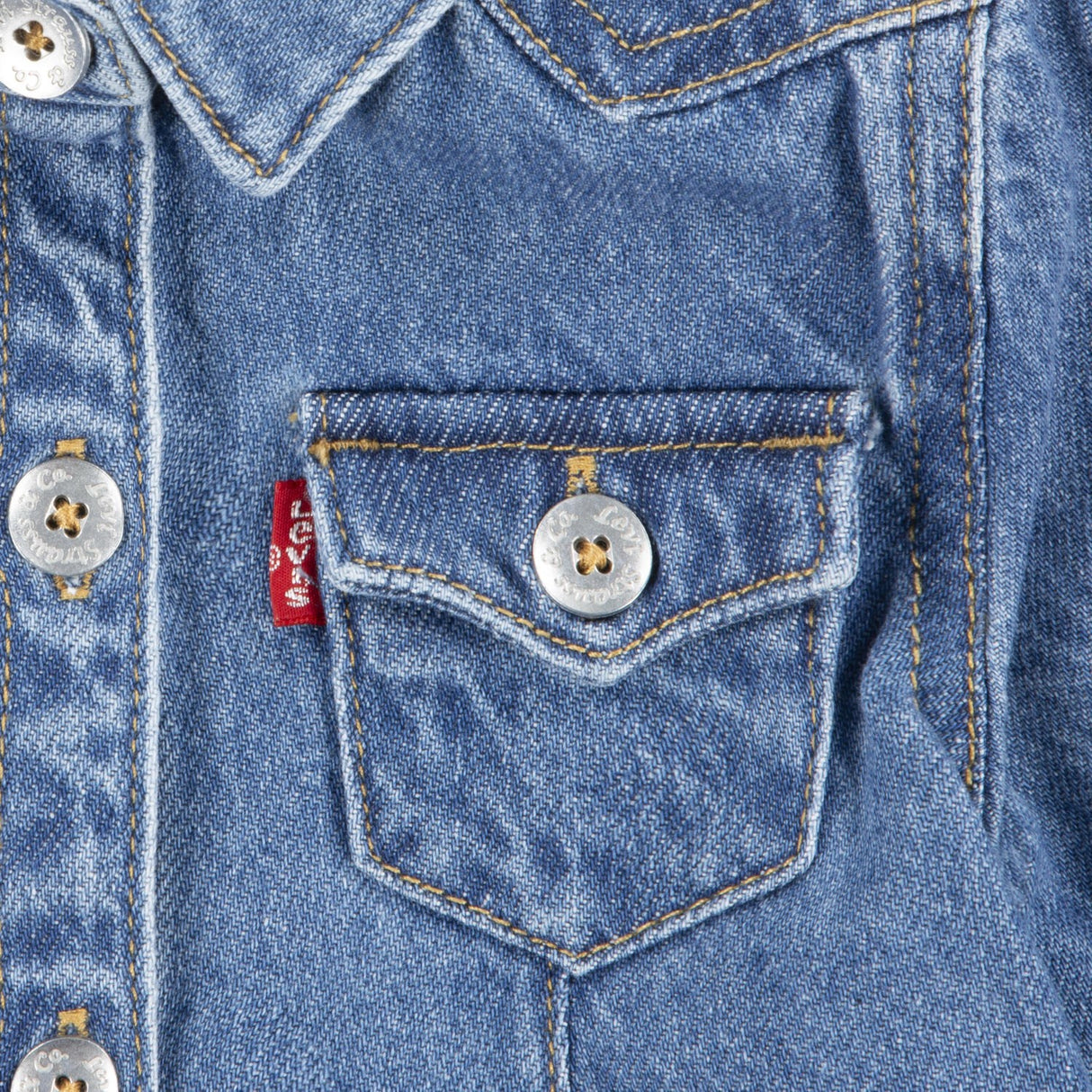 Levi's BLUE Western Denim Kjole