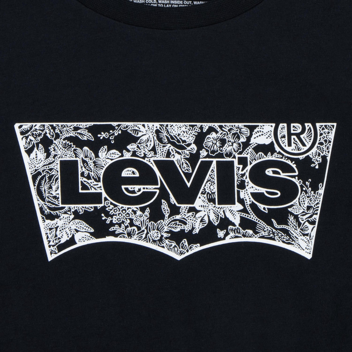 Levi's BLACK Floral Batwing Tee 6