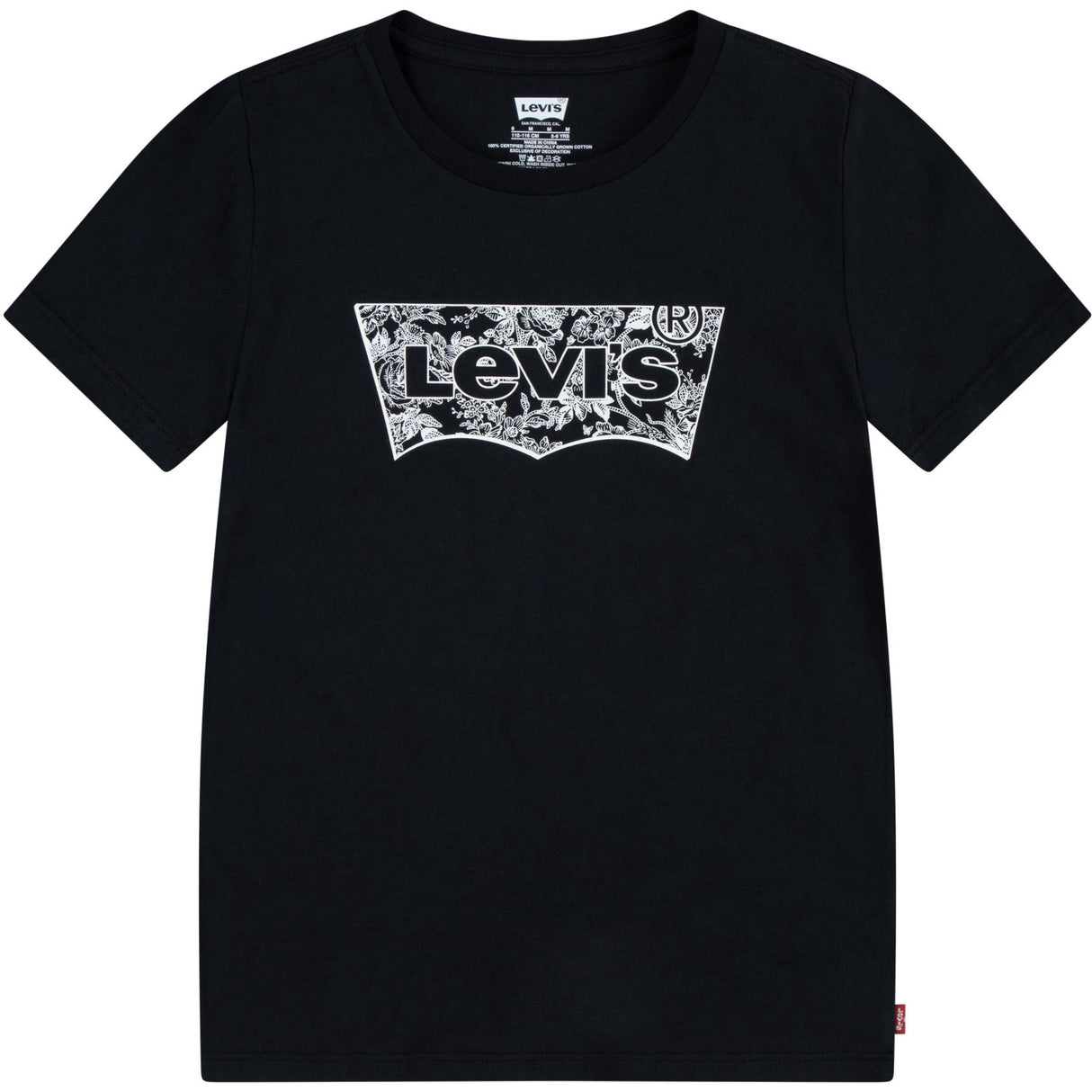 Levi's BLACK Floral Batwing Tee 5