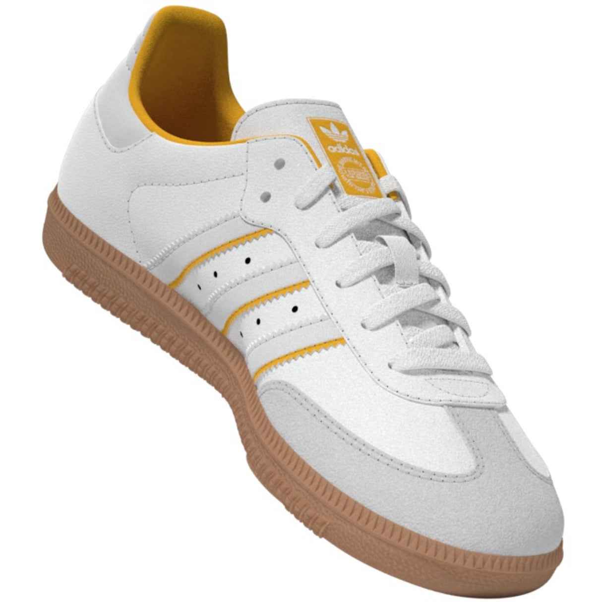 adidas Originals Crystal White/Cloud White/Crew Yellow Samba Og C Sneakers