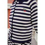 Konges Sløjd Navy Stripe Venton Knit Cardigan GOTS