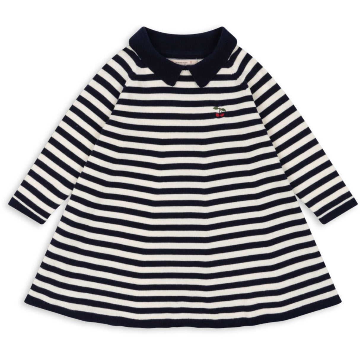 Konges Sløjd Navy Stripe Venton Knit Kjole GOTS