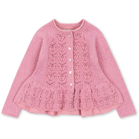 Konges Sløjd Powder Pink Cabby Frill Cardigan