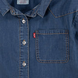 Levi's BLUE Western Peasant Denim Skjorte