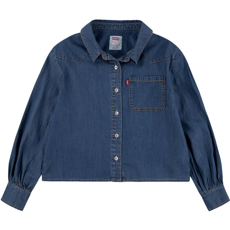 Levi's BLUE Western Peasant Denim Skjorte