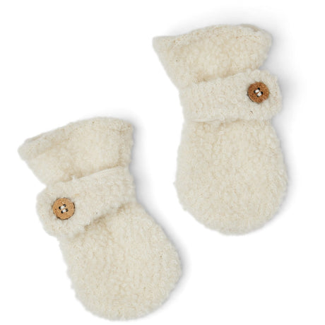 Smallstuff Off White Mittens Bouclé Merino Wool