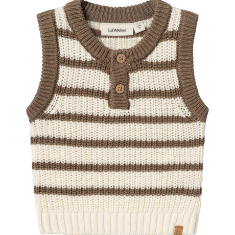 Lil'Atelier Birch Emlen Strik Vest Stripe