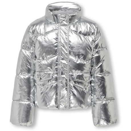 kids ONLY Silver Pearl Puffer Jakke