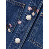 Name It Dark Blue Denim Kat Embellished Denim Jakke