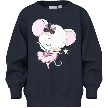 Name It Dark Sapphire Mouse Venus Sweatshirt