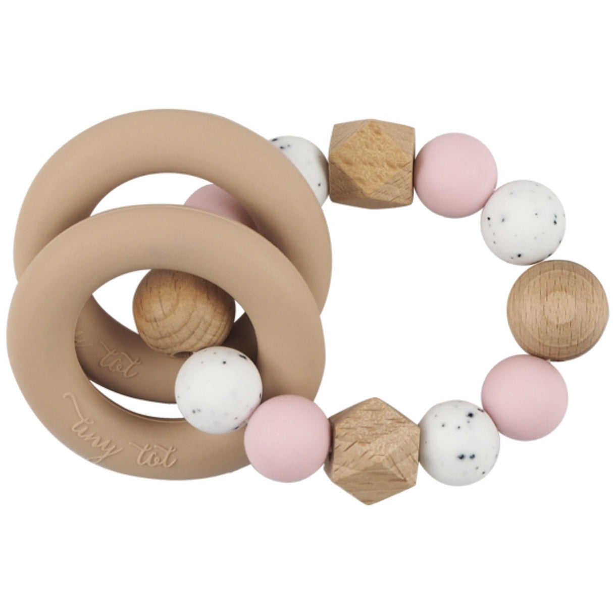 Tiny Tot Rangle Nordic Love Rosa + Hvid/sort prik