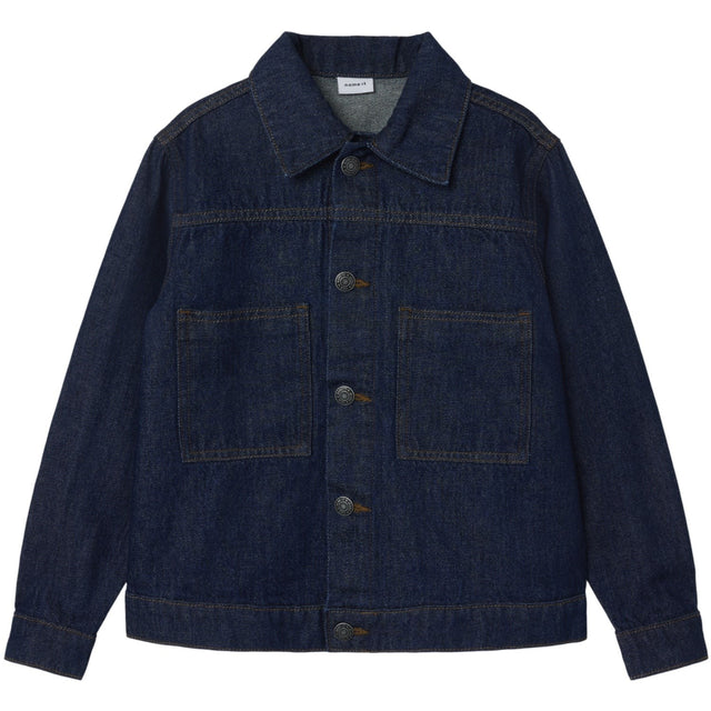 Name It Dark Blue Denim Unwashed Reese Denim Jakke