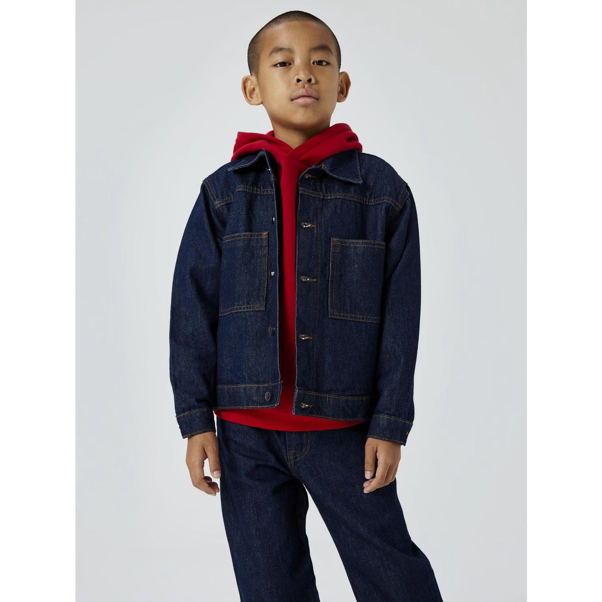 Name It Dark Blue Denim Unwashed Reese Denim Jakke