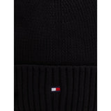 Tommy Hilfiger Black Small Flag Beanie