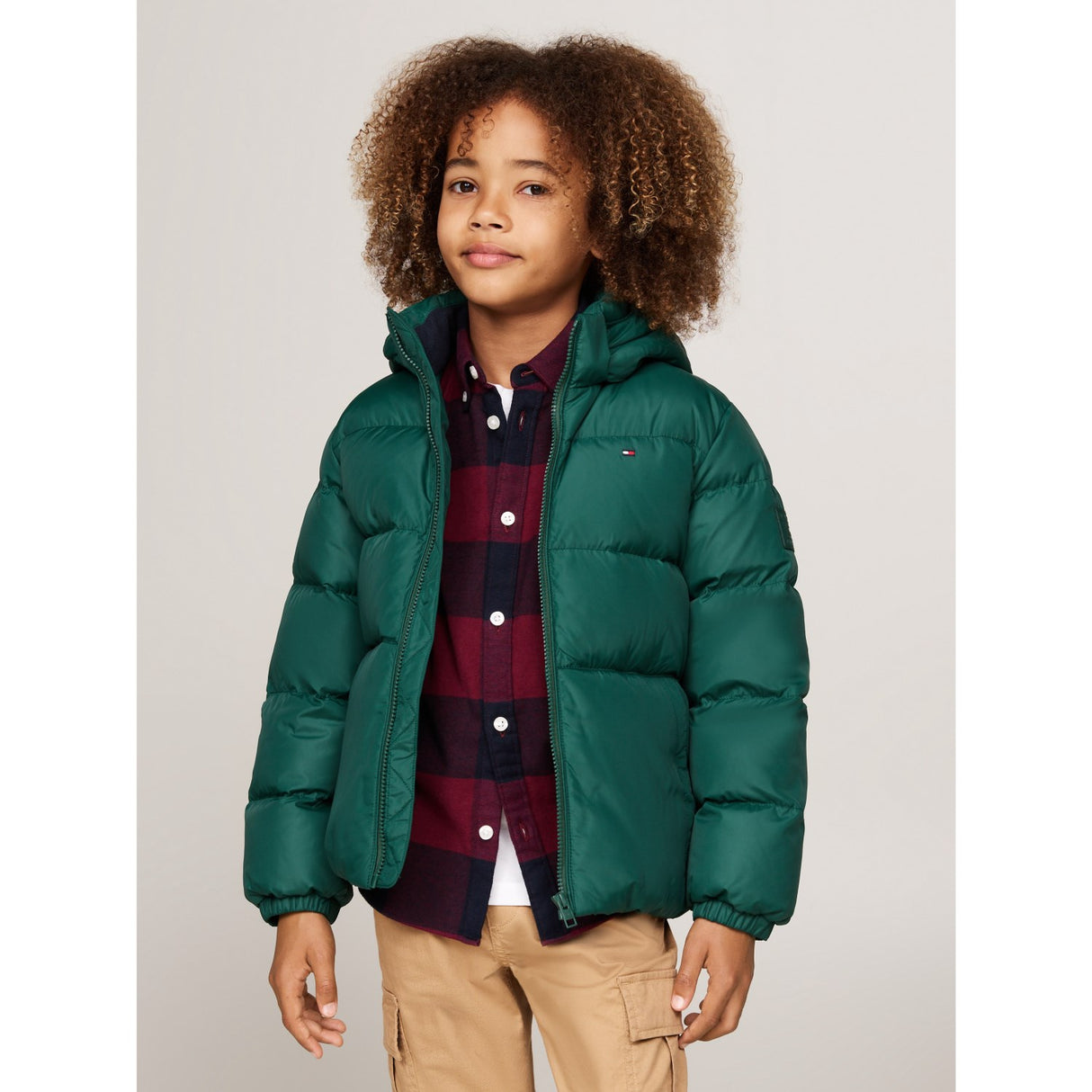 Tommy Hilfiger Ornamental Green Essential Dun Jakke