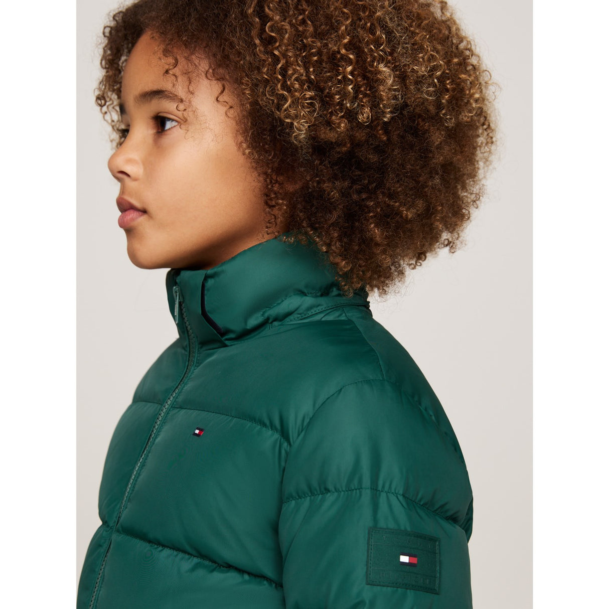 Tommy Hilfiger Ornamental Green Essential Dun Jakke