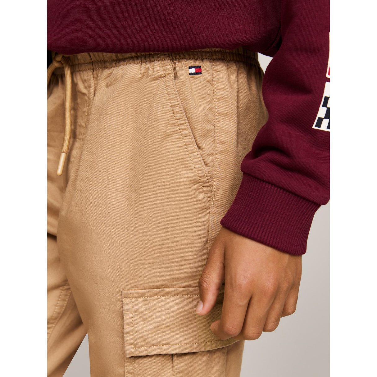 Tommy Hilfiger Classic Khaki Cargo Pull On Bukser