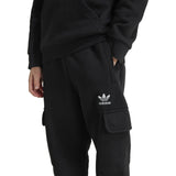 adidas Originals Black Hoodie Fz Cargo Sweat Sæt