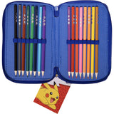 Euromic Pokémon Fyldt penalhus med 2 rum, 300D rich nylon, 19.5 x 12.5 x 5 cm