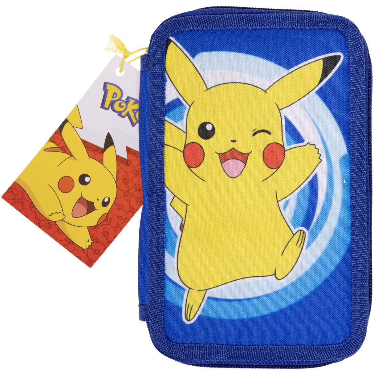 Euromic Pokémon Fyldt penalhus med 2 rum, 300D rich nylon, 19.5 x 12.5 x 5 cm