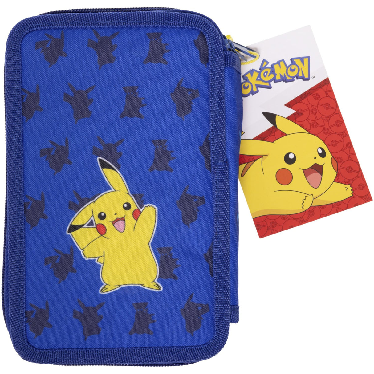 Euromic Pokémon Fyldt penalhus med 2 rum, 300D rich nylon, 19.5 x 12.5 x 5 cm