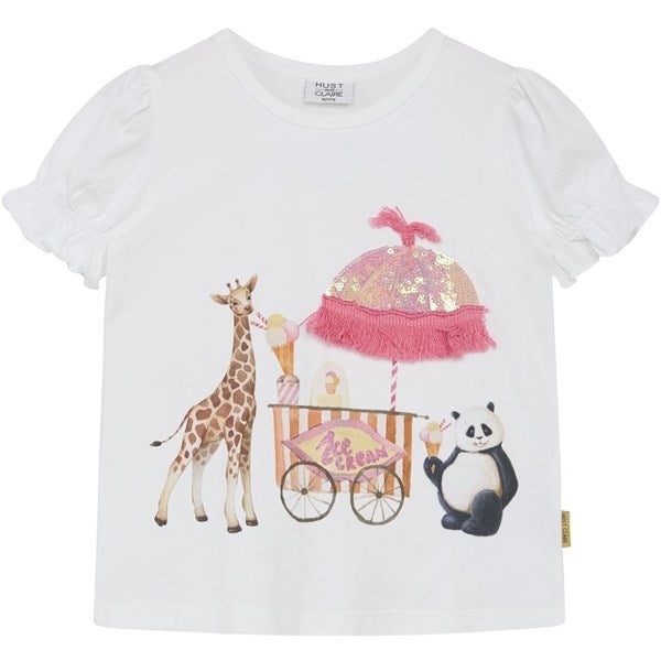 Hust & Claire Mini White Ayla T-shirt