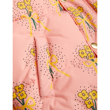 Mini Rodini Pink Winter Flowers Aop City Puffer Jakke