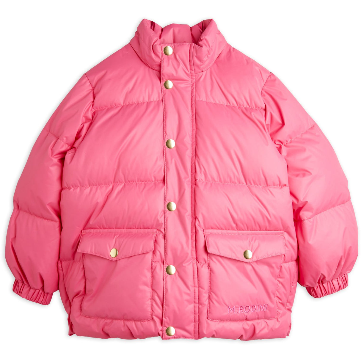 Mini Rodini Pink Heavy Hooded Puffer Jakke