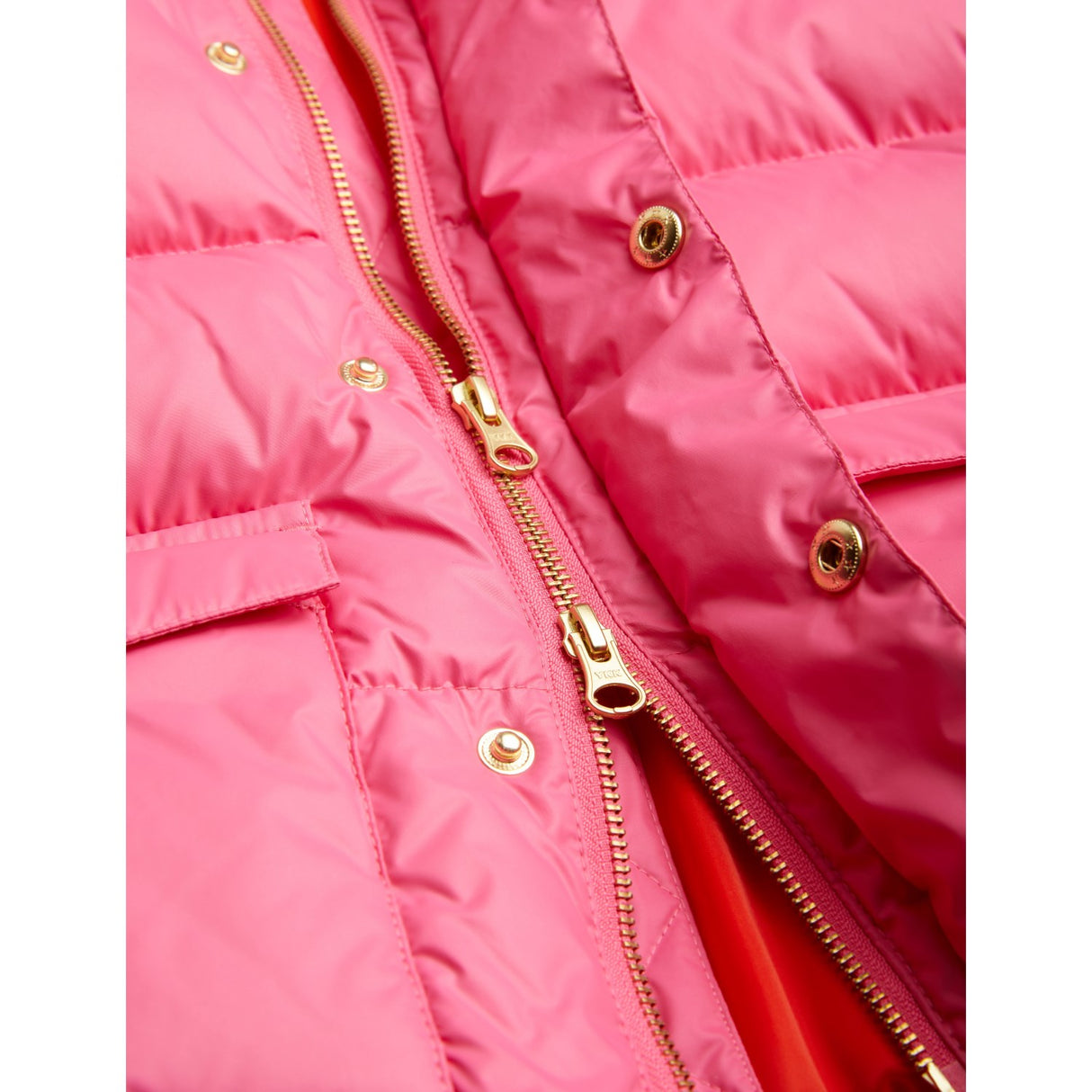 Mini Rodini Pink Heavy Hooded Puffer Jakke