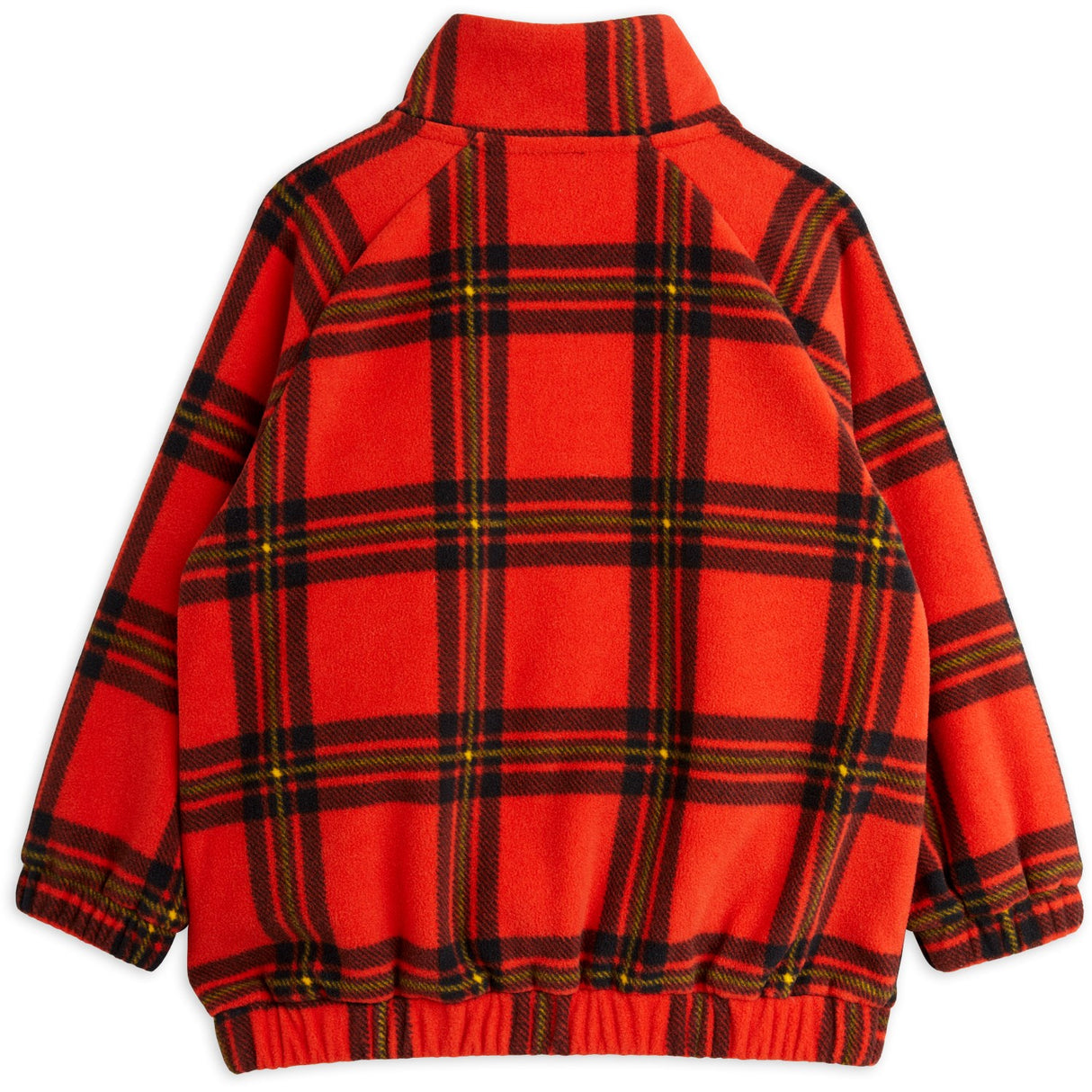 Mini Rodini Red Check Aop Fleece Jakke