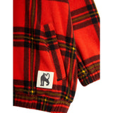 Mini Rodini Red Check Aop Fleece Jakke