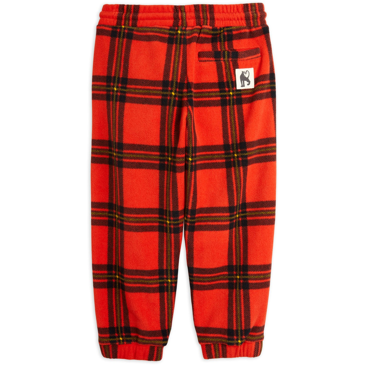 Mini Rodini Red Check Aop Fleece bukser