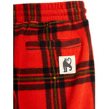 Mini Rodini Red Check Aop Fleece bukser