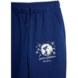 Mini Rodini Blue Mini Rodini Society Emb Sweatpants