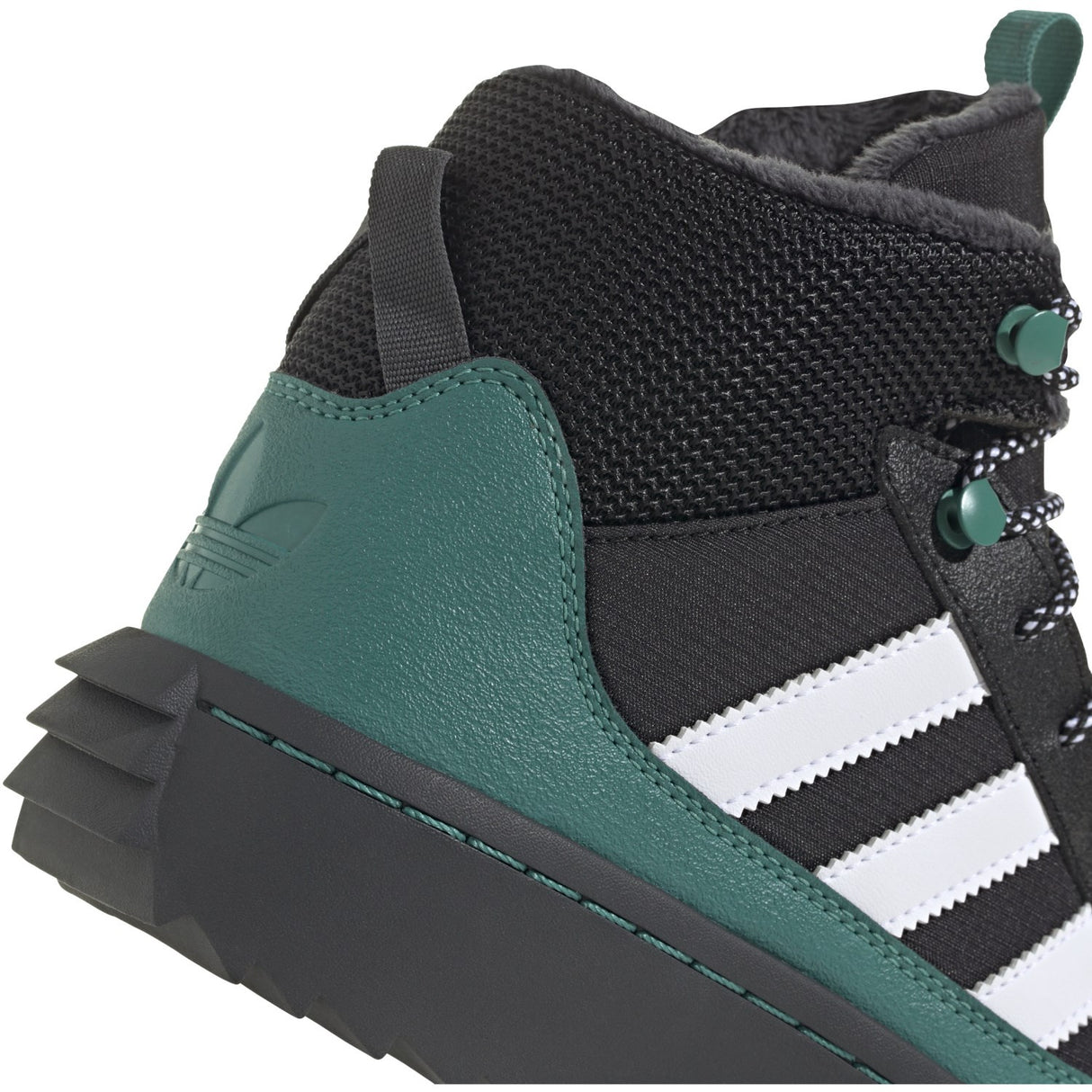 adidas Originals Core Black/White/Active Green Superstar Winter Trek J Støvler